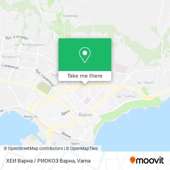 ХЕИ Варна / РИОКОЗ Варна map