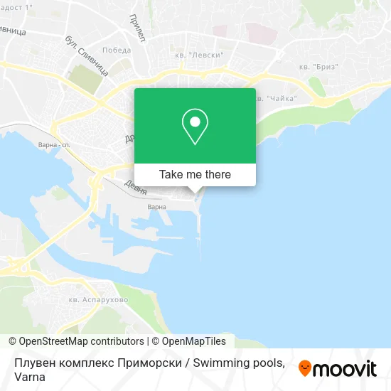 Карта Плувен комплекс Приморски / Swimming pools