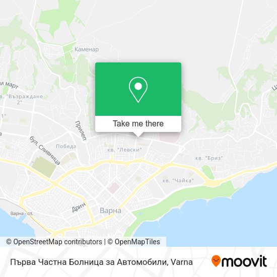 Карта Първа Частна Болница за Автомобили