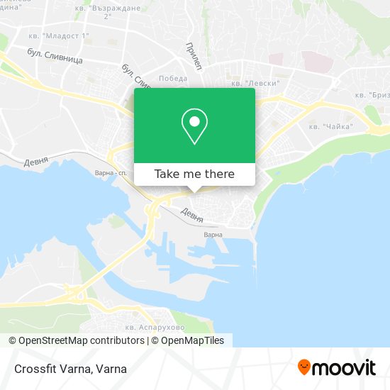 Crossfit Varna map