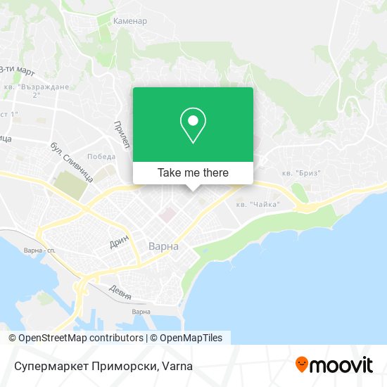 Карта Супермаркет  Приморски