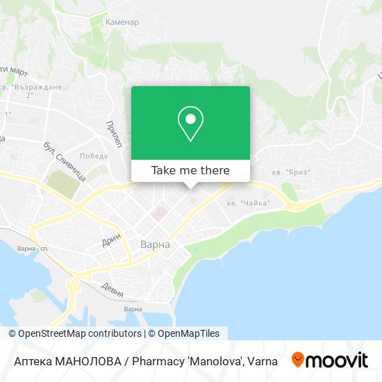 Аптека МАНОЛОВА / Pharmacy 'Manolova' map