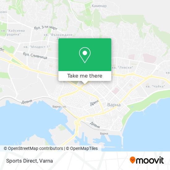 Sports Direct map