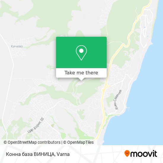 Конна база ВИНИЦА map