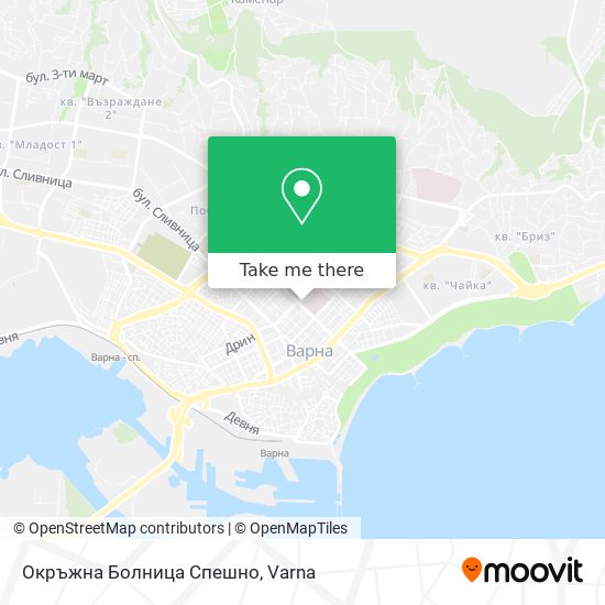 Окръжна  Болница Спешно map
