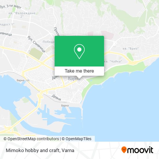 Mimoko hobby and craft map