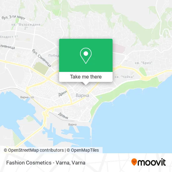 Карта Fashion Cosmetics - Varna