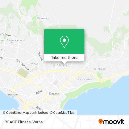 BEAST Fitness map