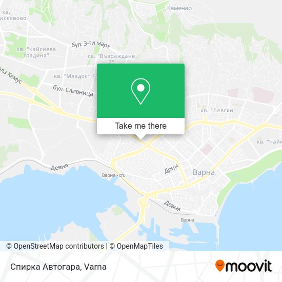 Карта Спирка Автогара