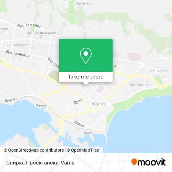Спирка  Проектанска map