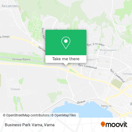 Карта Business Park Varna