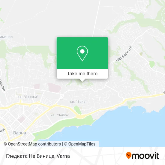 Карта Гледката На Виница