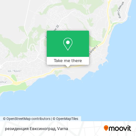 резиденция Евксиноград map