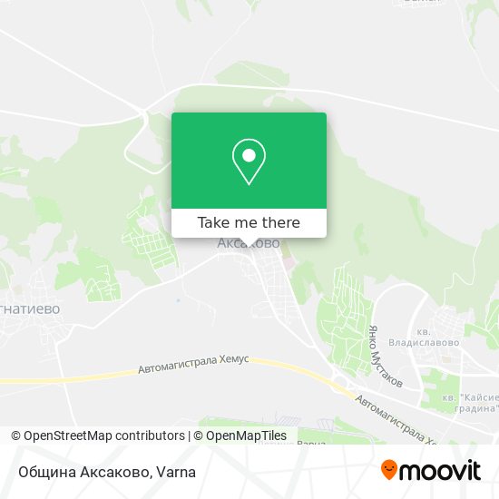 Община Аксаково map