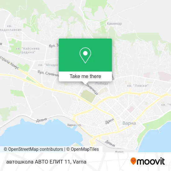 Карта автошкола  АВТО ЕЛИТ 11