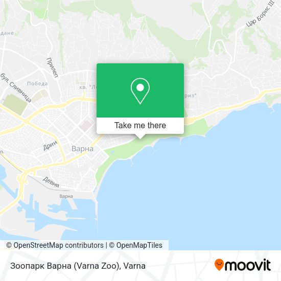 Зоопарк Варна (Varna Zoo) map