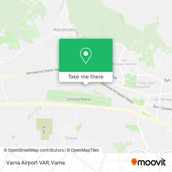 Varna Airport VAR map