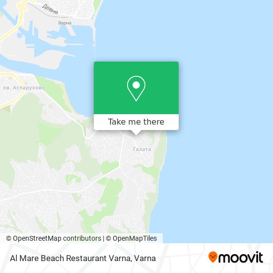 Al Mare Beach Restaurant Varna map