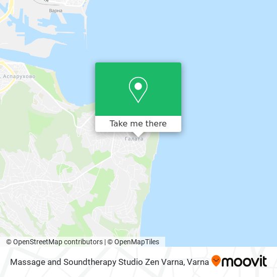 Massage and Soundtherapy Studio Zen Varna map