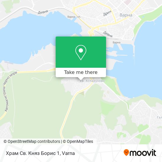 Карта Храм Св. Княз Борис 1