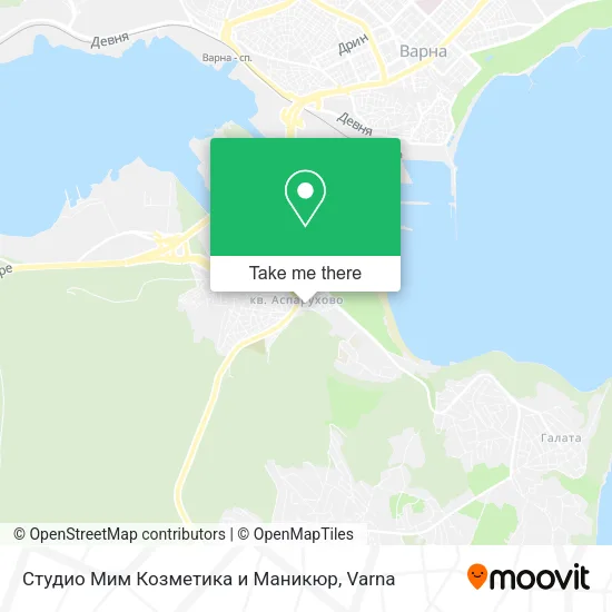 Карта Студио Мим Козметика и Маникюр