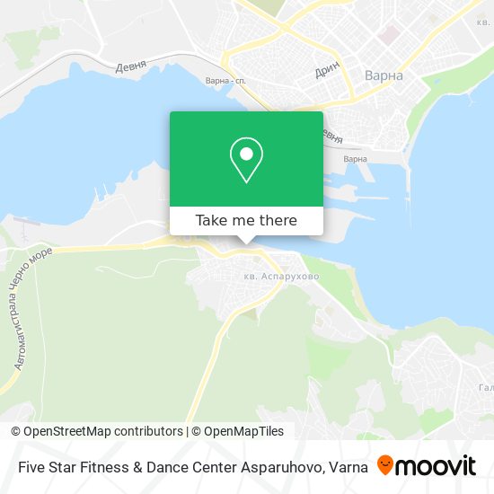 Five Star Fitness & Dance Center Asparuhovo map