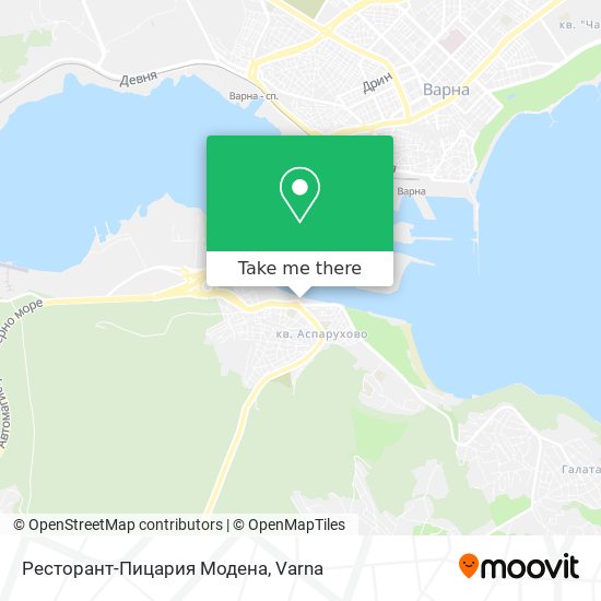 Ресторант-Пицария Модена map