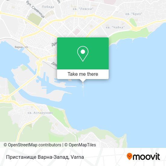 Карта Пристанище Варна-Запад