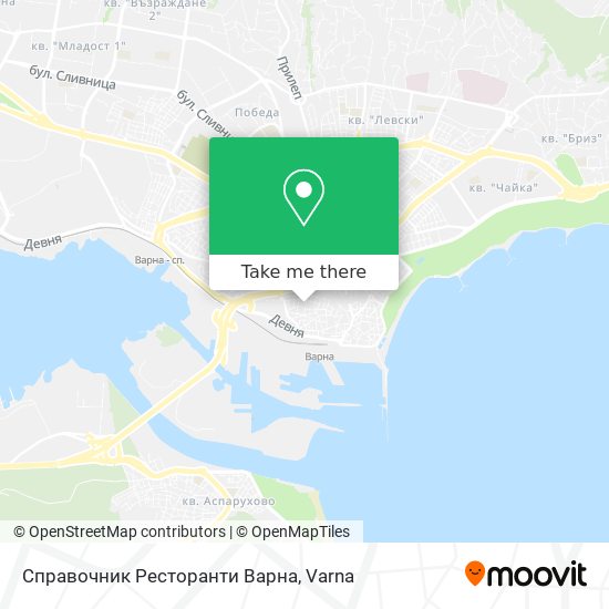 Справочник Ресторанти Варна map