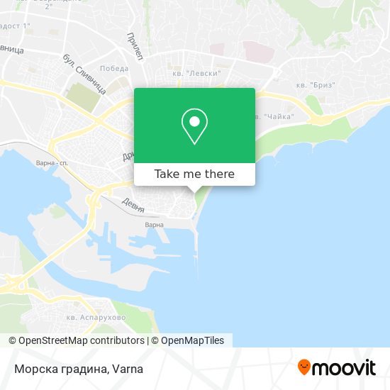 Карта Морска градина
