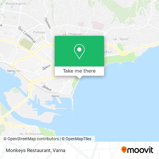 Monkeys Restaurant map