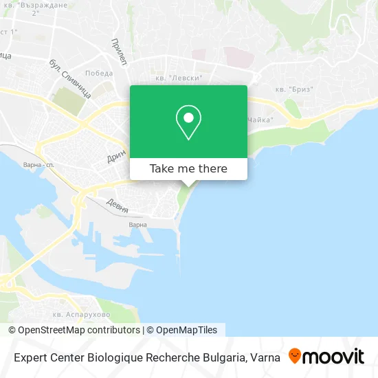 Карта Expert Center Biologique Recherche Bulgaria