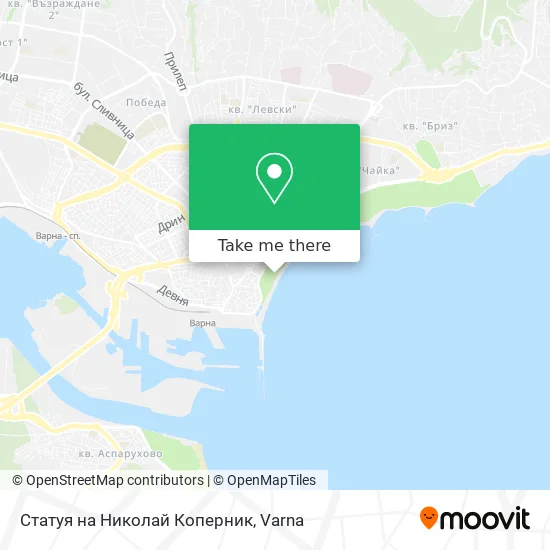 Карта Статуя на Николай Коперник
