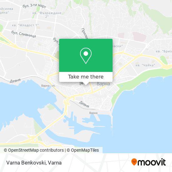 Varna Benkovski map