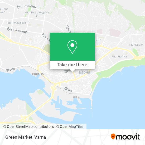 Green Market map