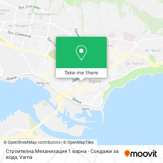 Строителна Механизация 1 варна - Сондажи за вода map