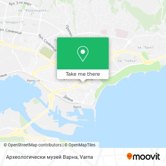 Археологически музей Варна map