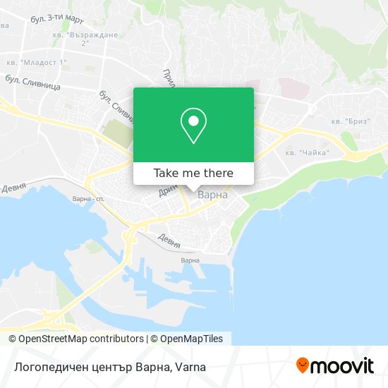 Логопедичен център Варна map