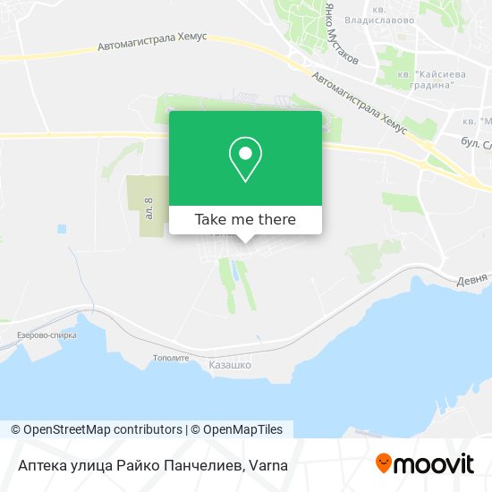 Аптека улица Райко Панчелиев map