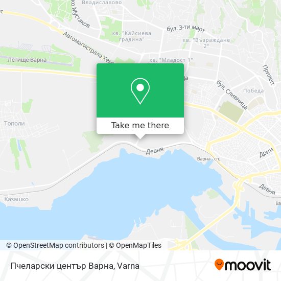Карта Пчеларски център Варна