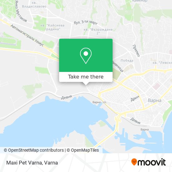 Maxi Pet Varna map