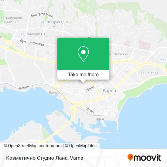 Карта Козметично Студио Лана