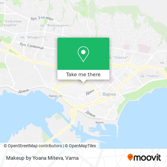 Makeup by Yoana Miteva map