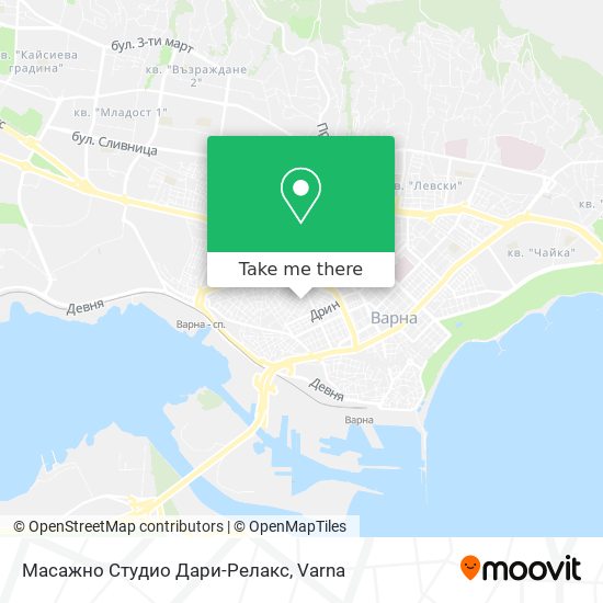 Масажно Студио Дари-Релакс map