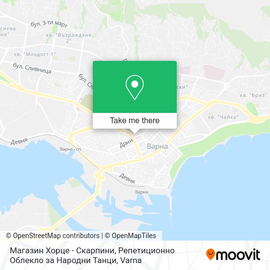Магазин Хорце - Скарпини, Репетиционно Облекло за Народни Танци map