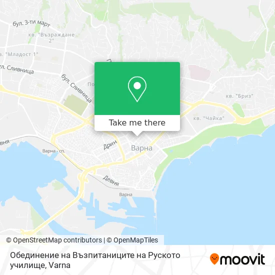 Карта Обединение на Възпитаниците на Руското училище