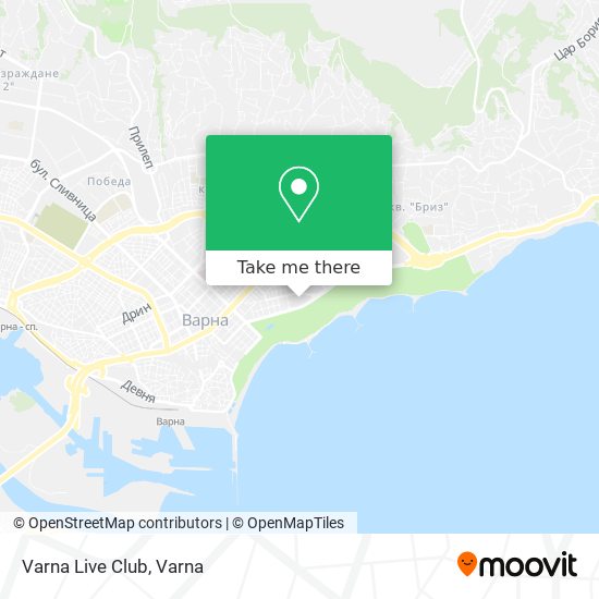 Varna Live Club map