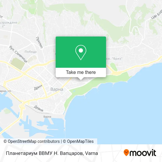 Карта Планетариум ВВМУ Н. Вапцаров