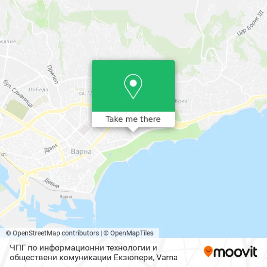 Карта ЧПГ по информационни технологии и обществени комуникации Екзюпери