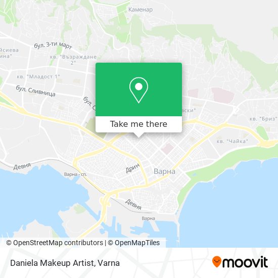 Daniela Makeup Artist map